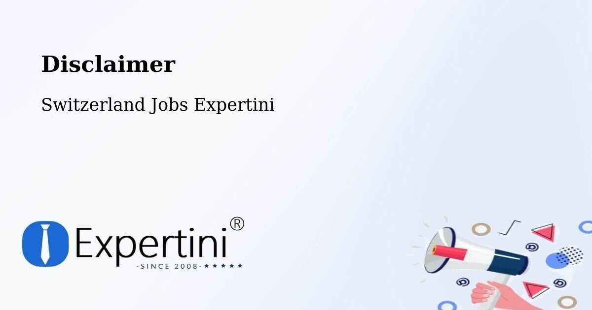 Disclaimer – Malleray - Switzerland Jobs Expertini